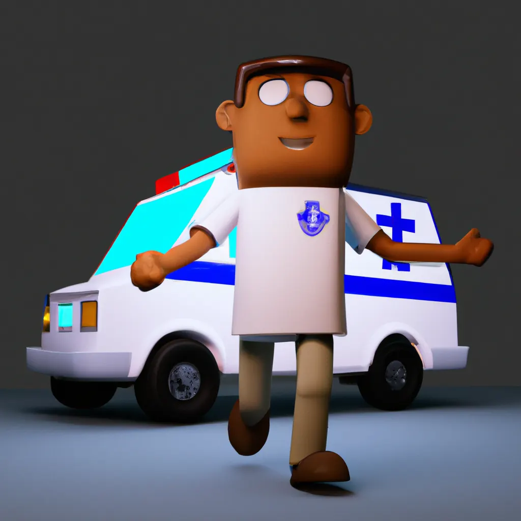 2023 AI-generated concept artwork for Ambulance Worker
