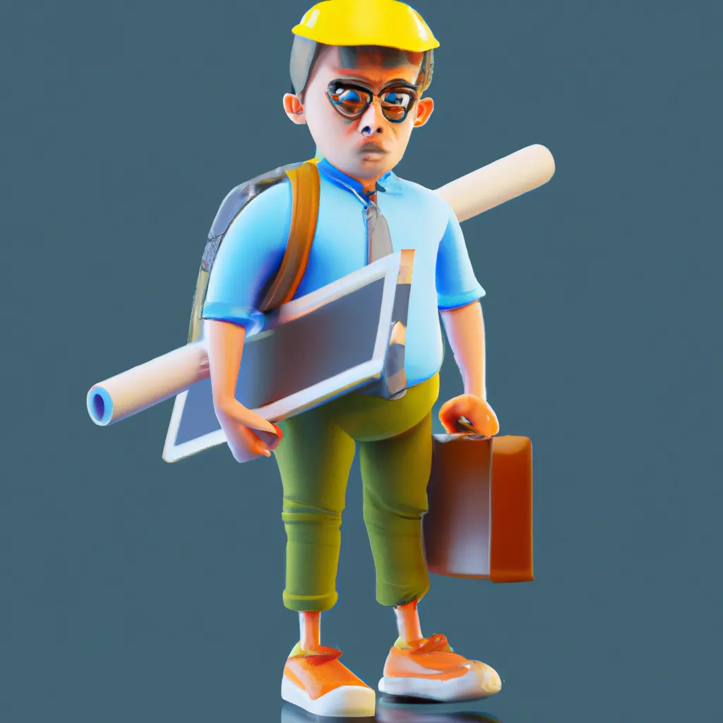 2023 AI-generated concept artwork for Architectural and Civil Drafter