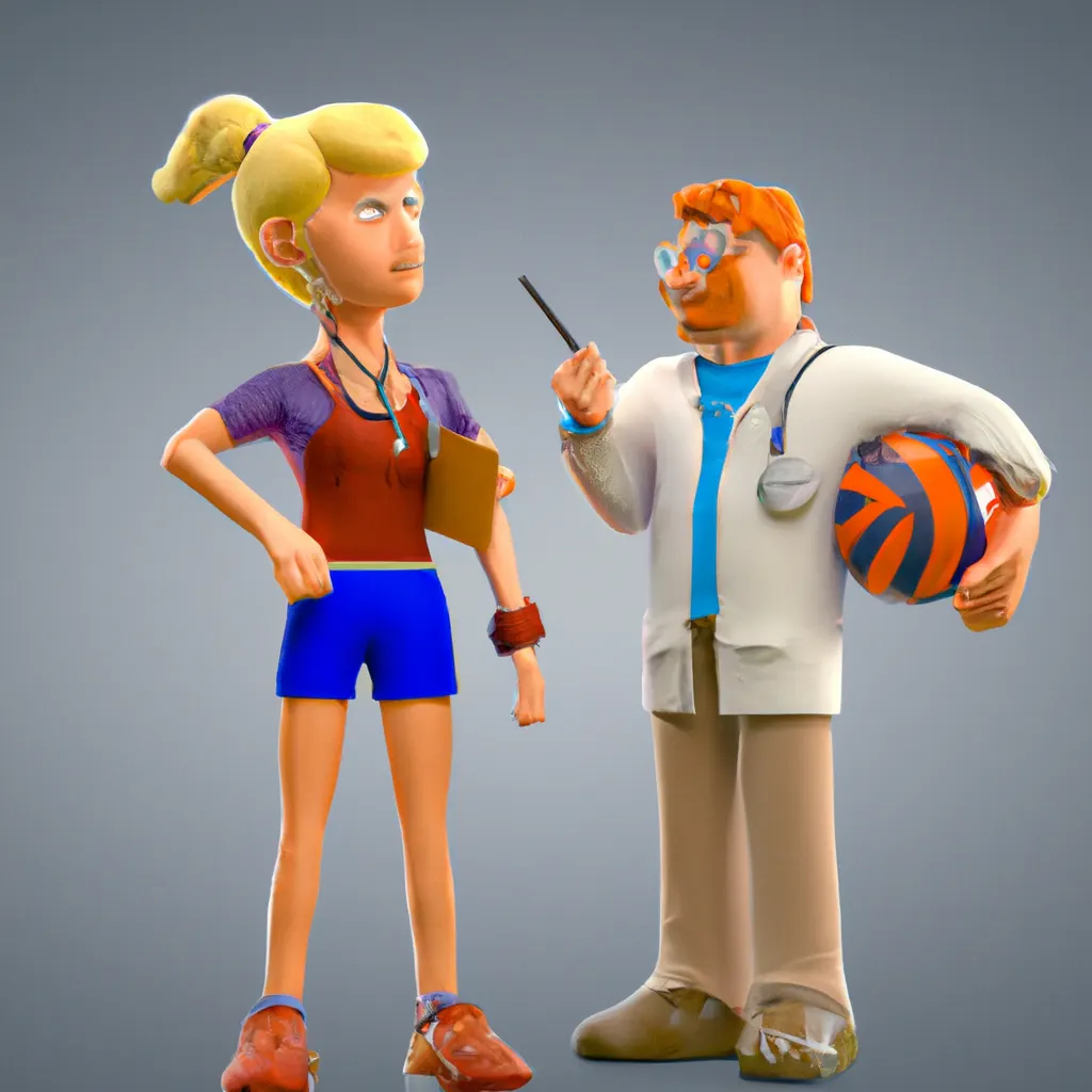 2023 AI-generated concept artwork for Athletic Trainer