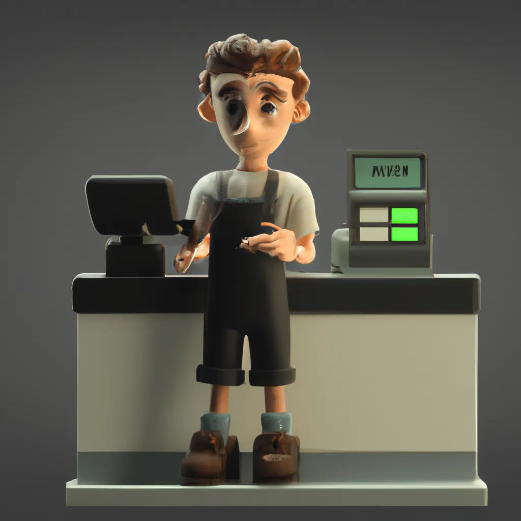 2023 AI-generated concept artwork for Cashier