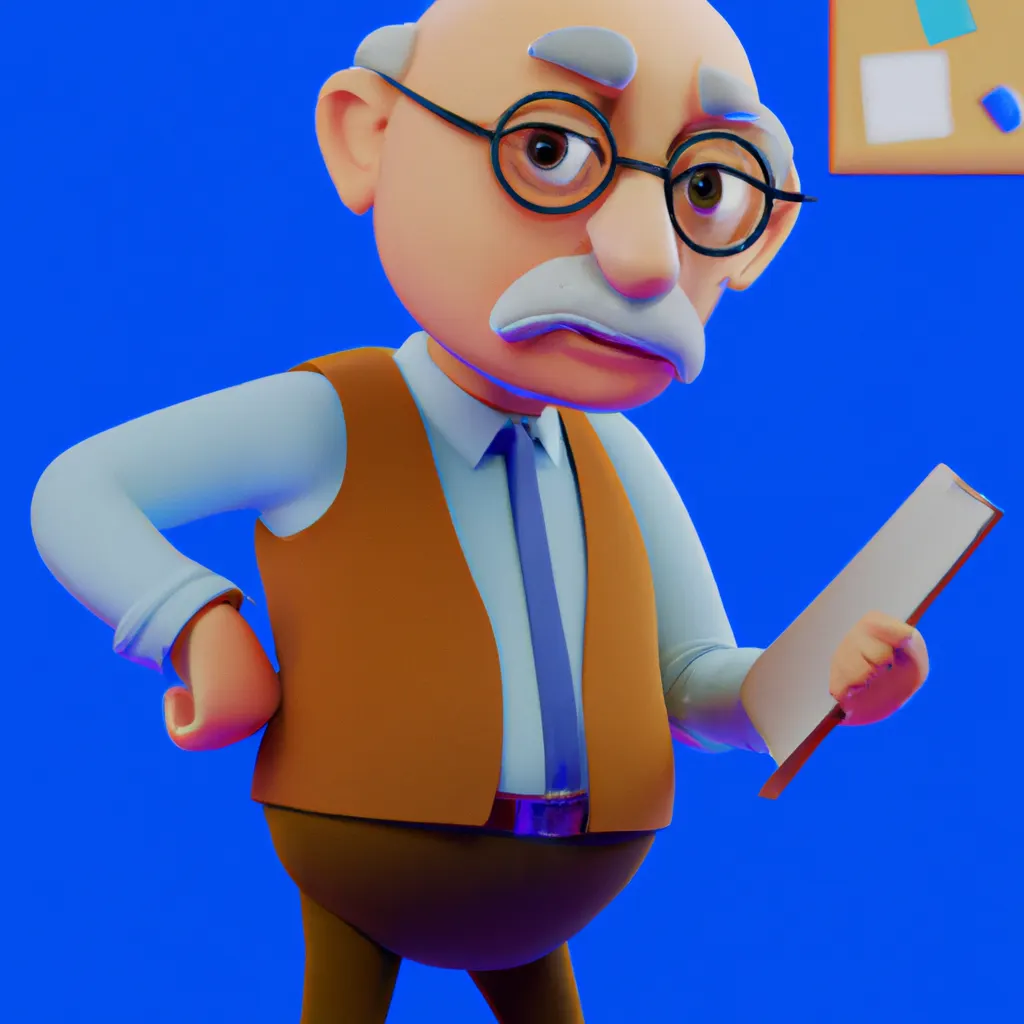 2023 AI-generated concept artwork for College Professor