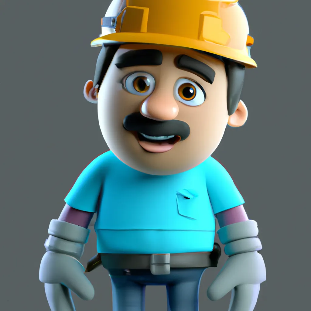 2023 AI-generated concept artwork for Construction Worker