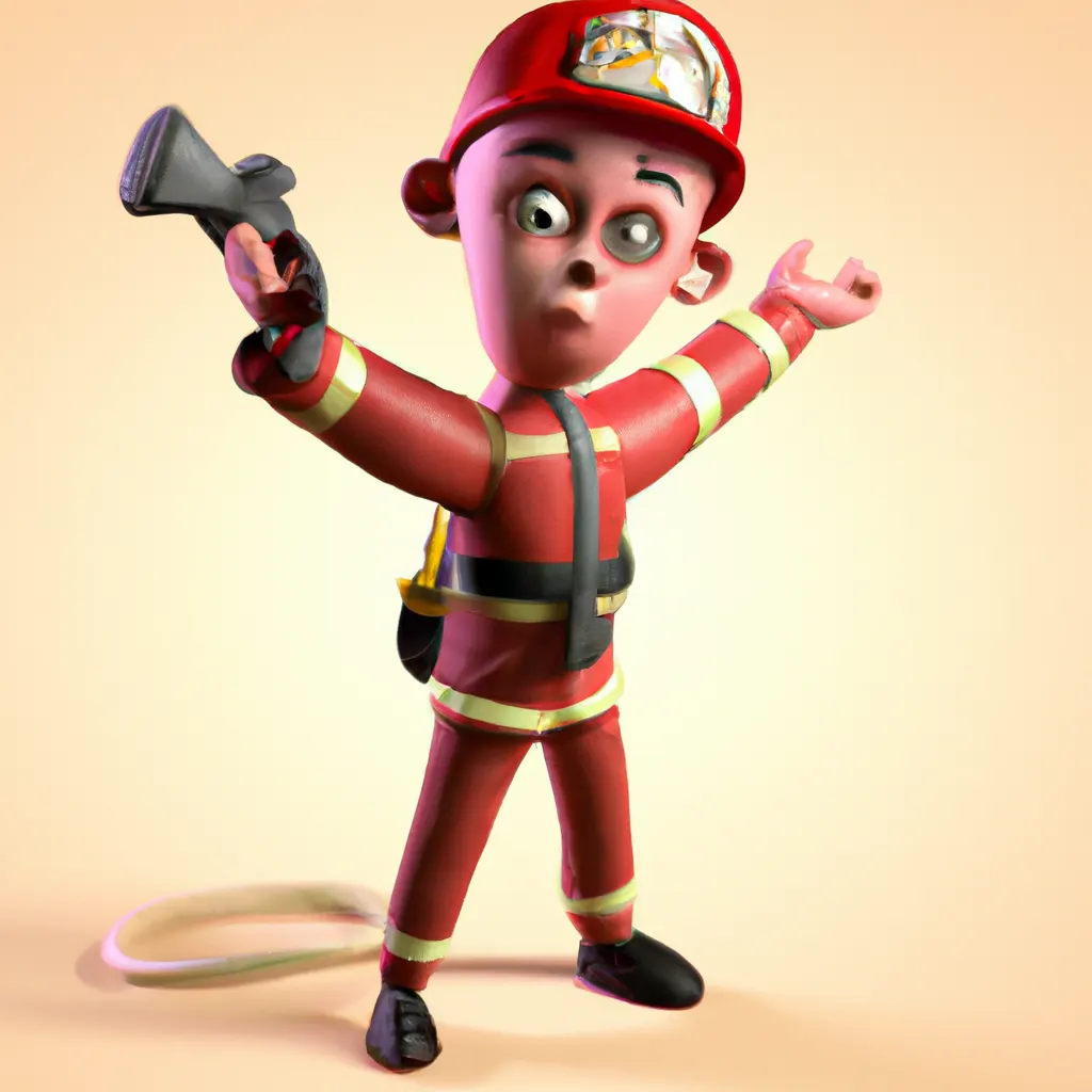 2023 AI-generated concept artwork for Firefighter