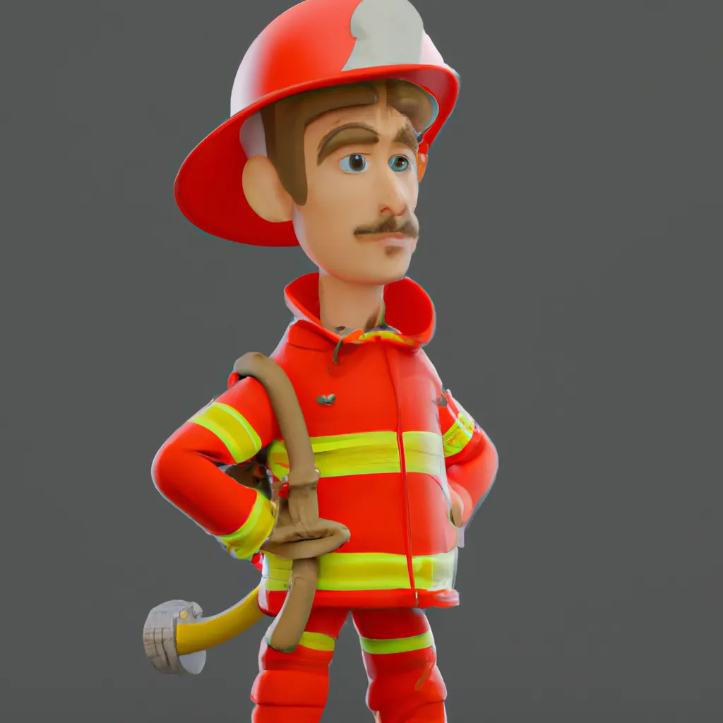 2023 AI-generated concept artwork for Forest Firefighter