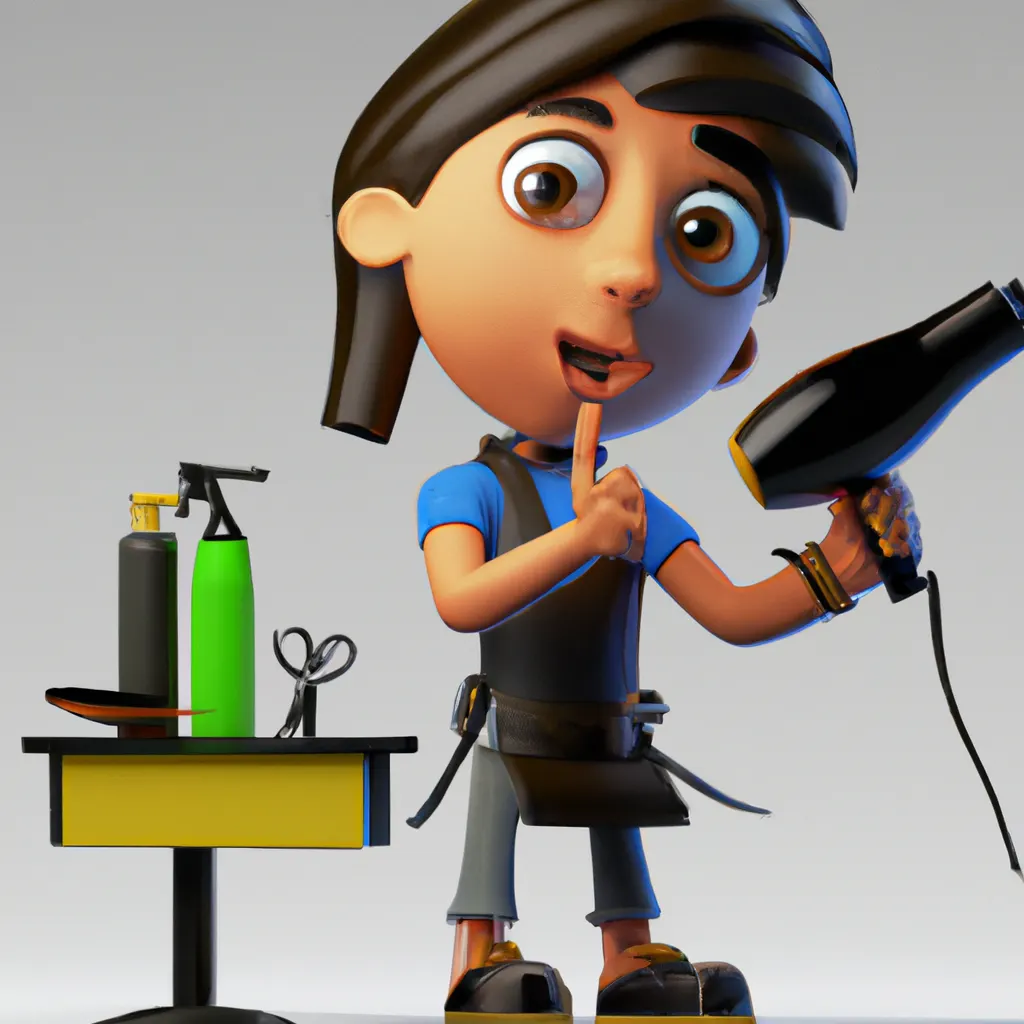 2023 AI-generated concept artwork for Hairstylist
