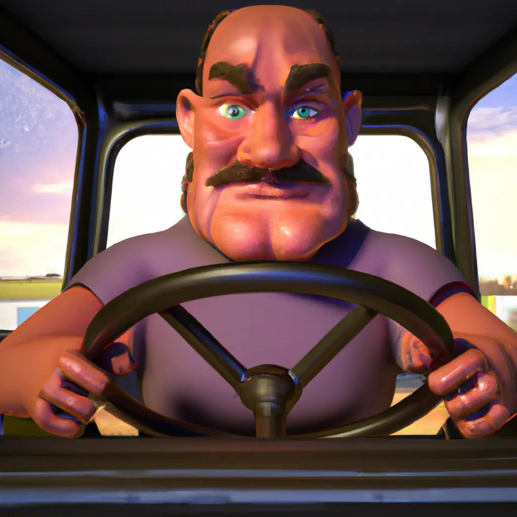 2023 AI-generated concept artwork for Heavy Truck Driver