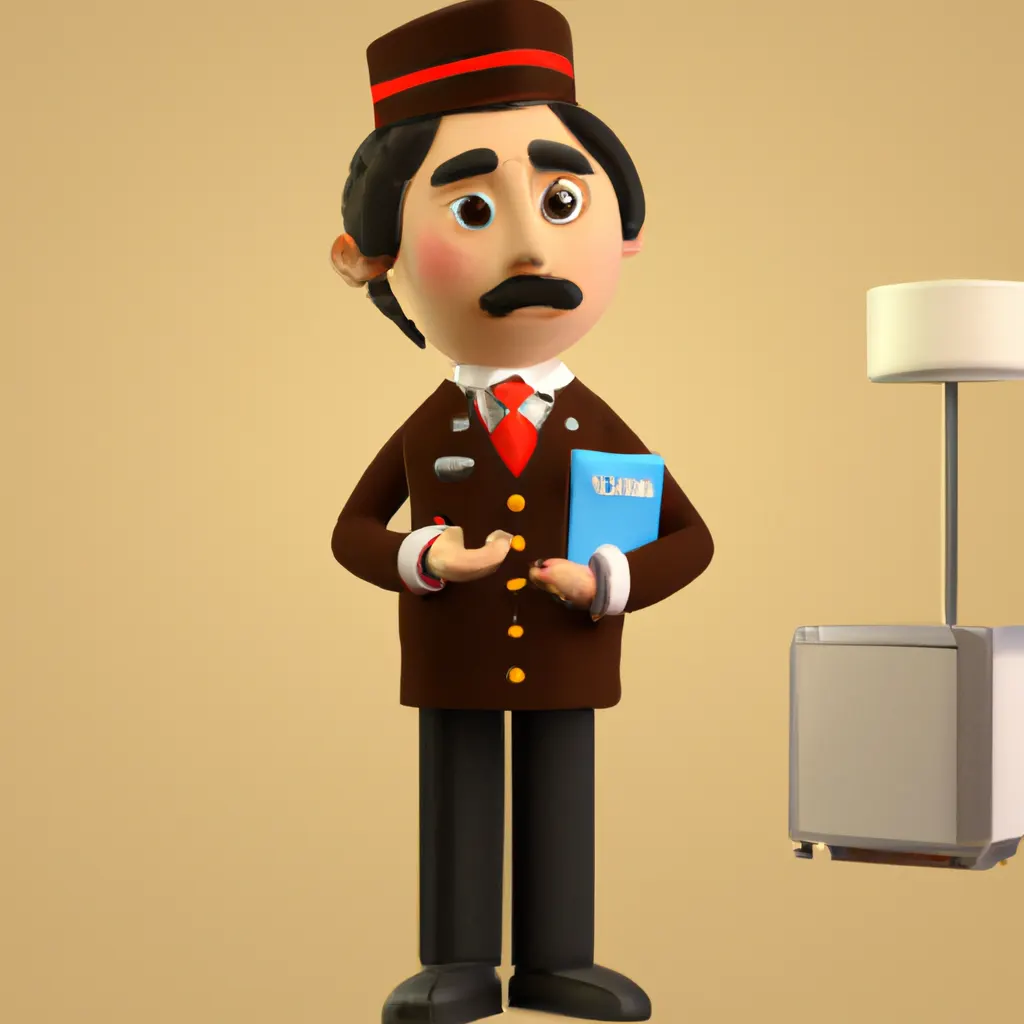 2023 AI-generated concept artwork for Hotel Clerk