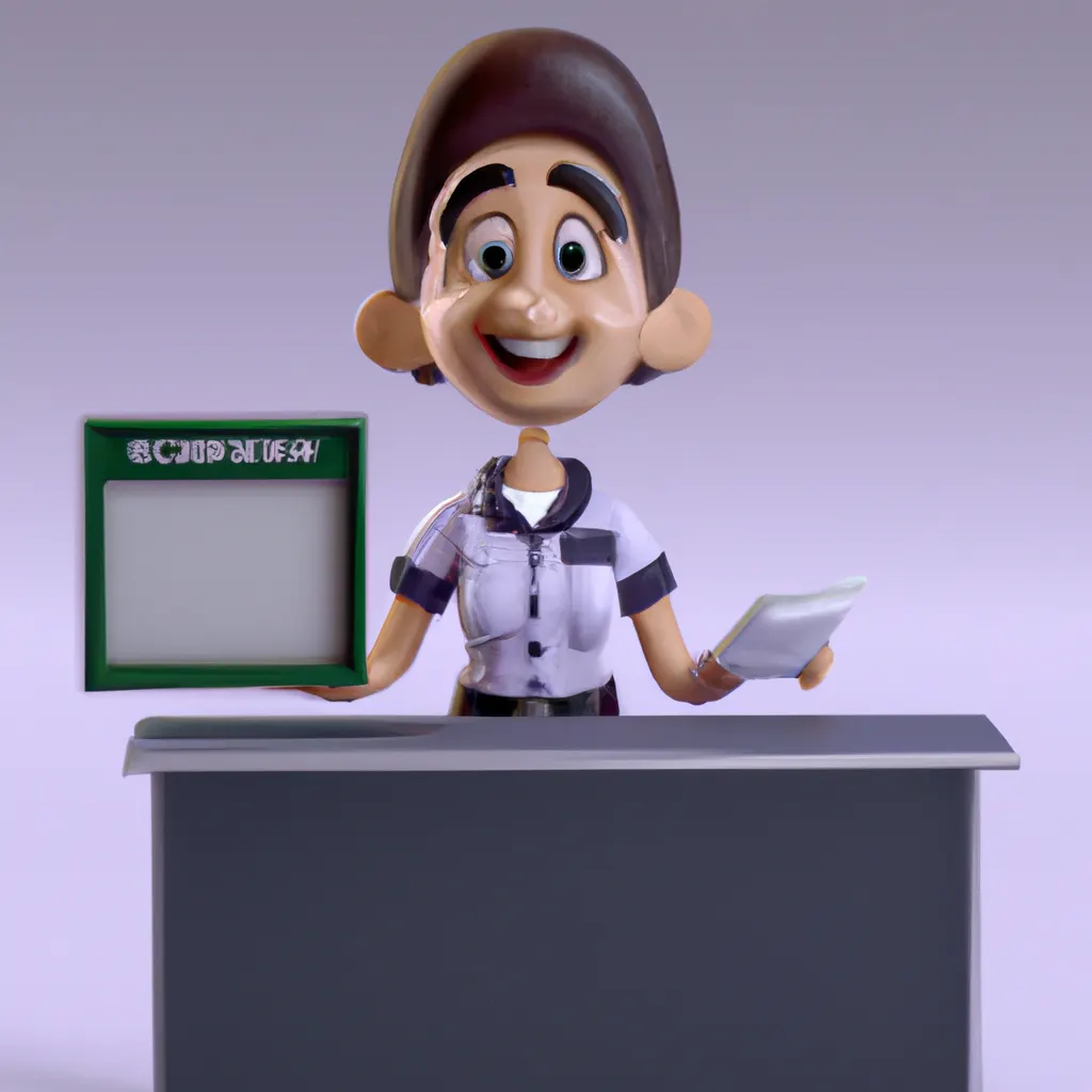 2023 AI-generated concept artwork for Information Clerk