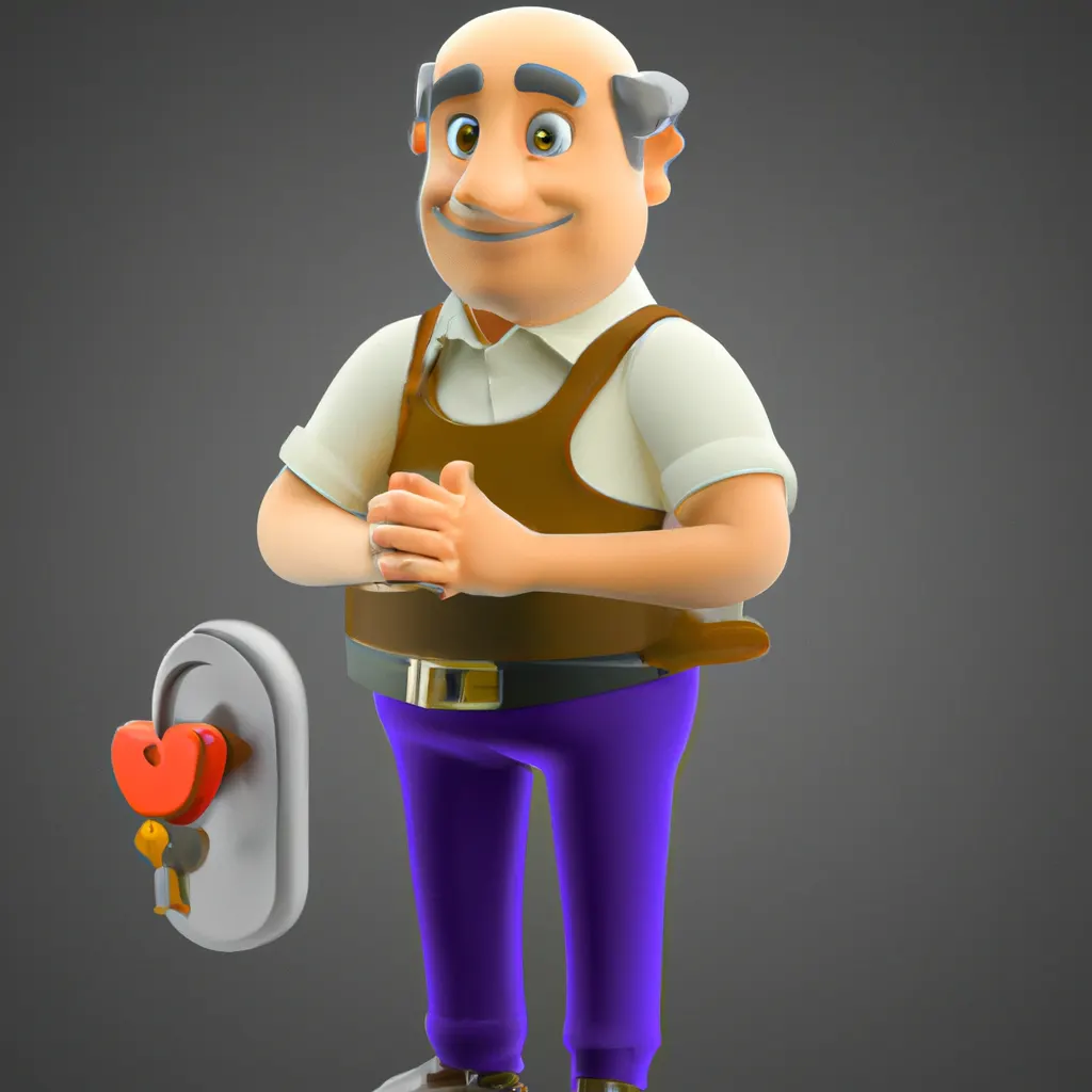 2023 AI-generated concept artwork for Locksmith