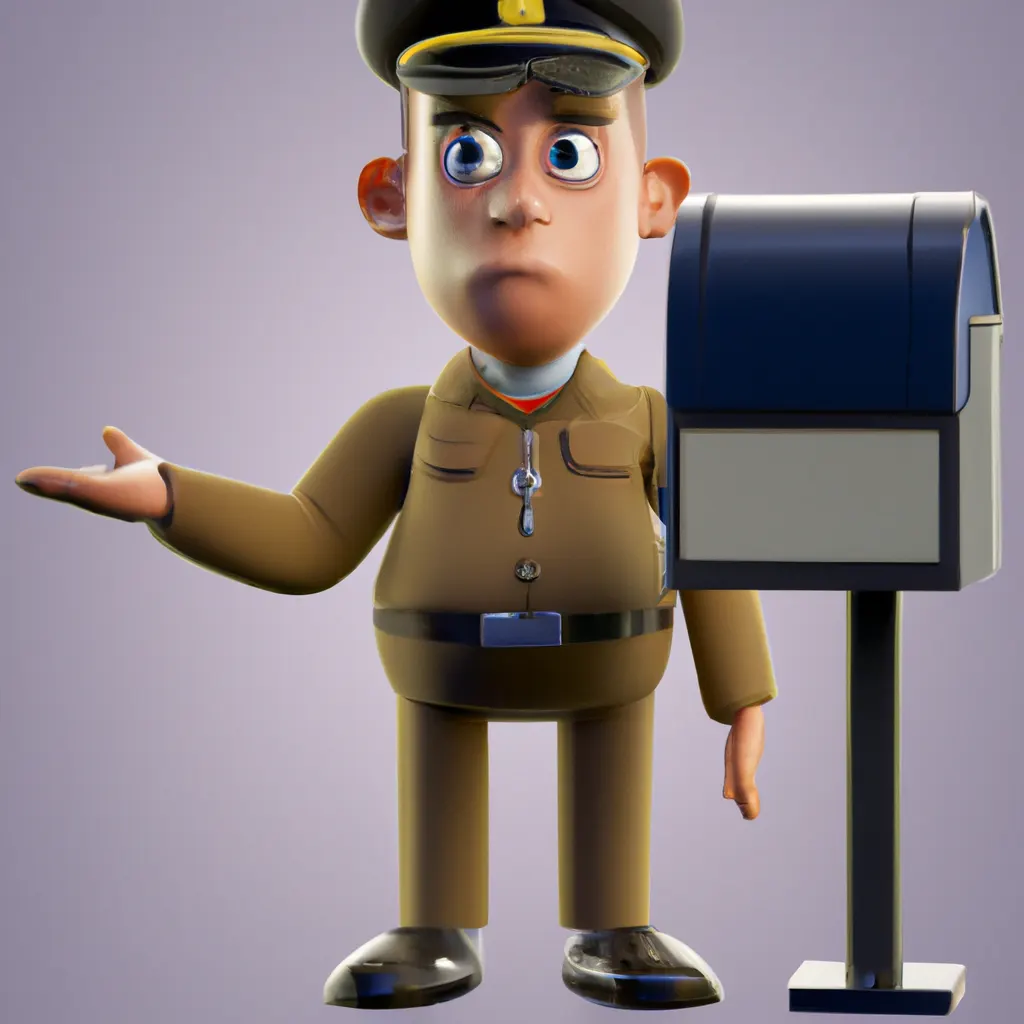 2023 AI-generated concept artwork for Mail Clerk