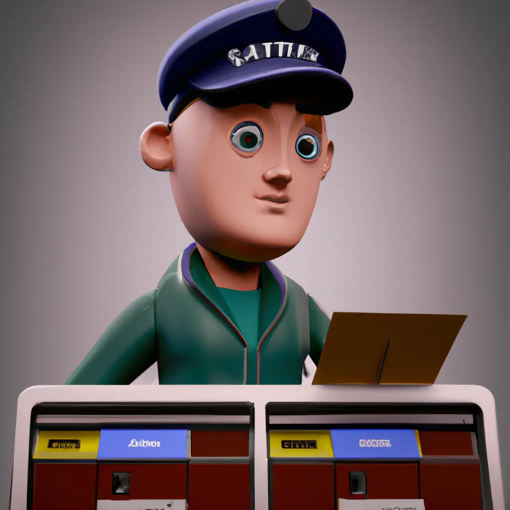 2023 AI-generated concept artwork for Mail Machine Operator