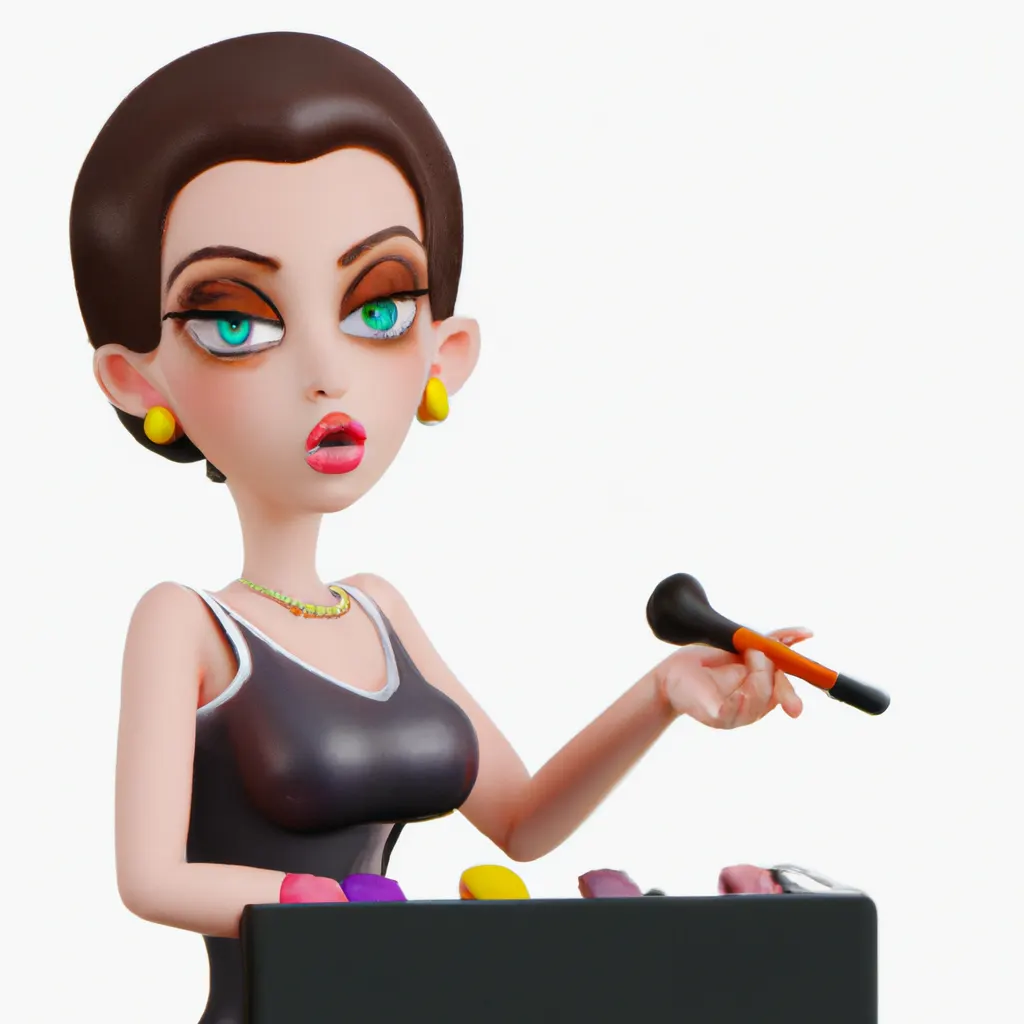 2023 AI-generated concept artwork for Makeup Artist