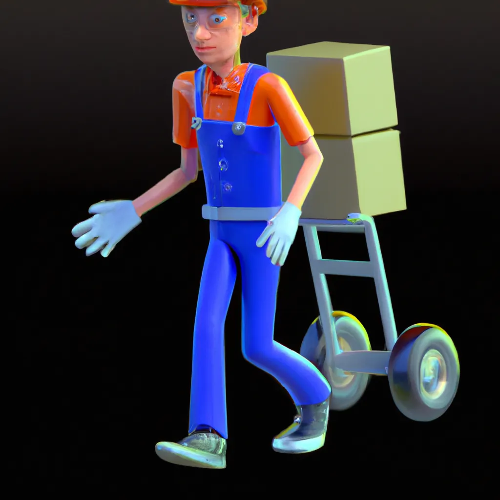 2023 AI-generated concept artwork for Material Moving Worker