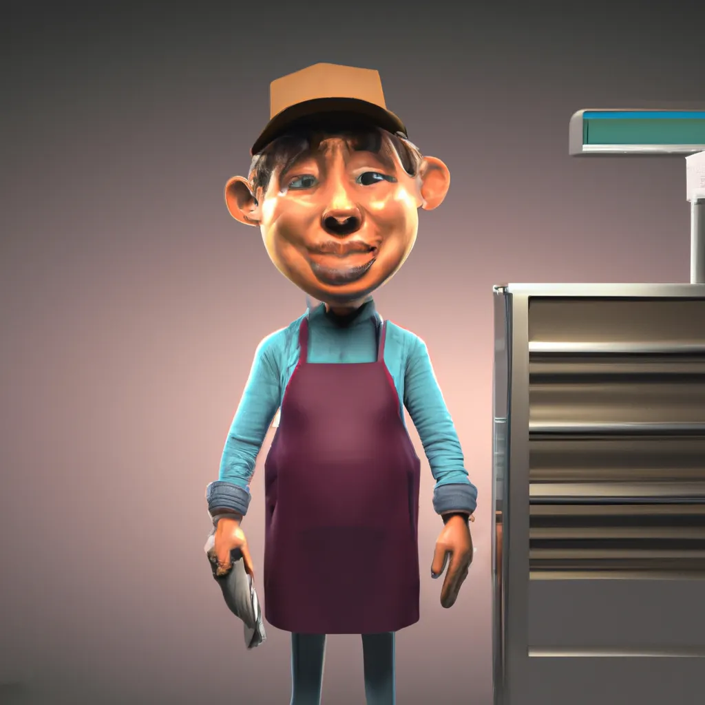 2023 AI-generated concept artwork for Meat Packer