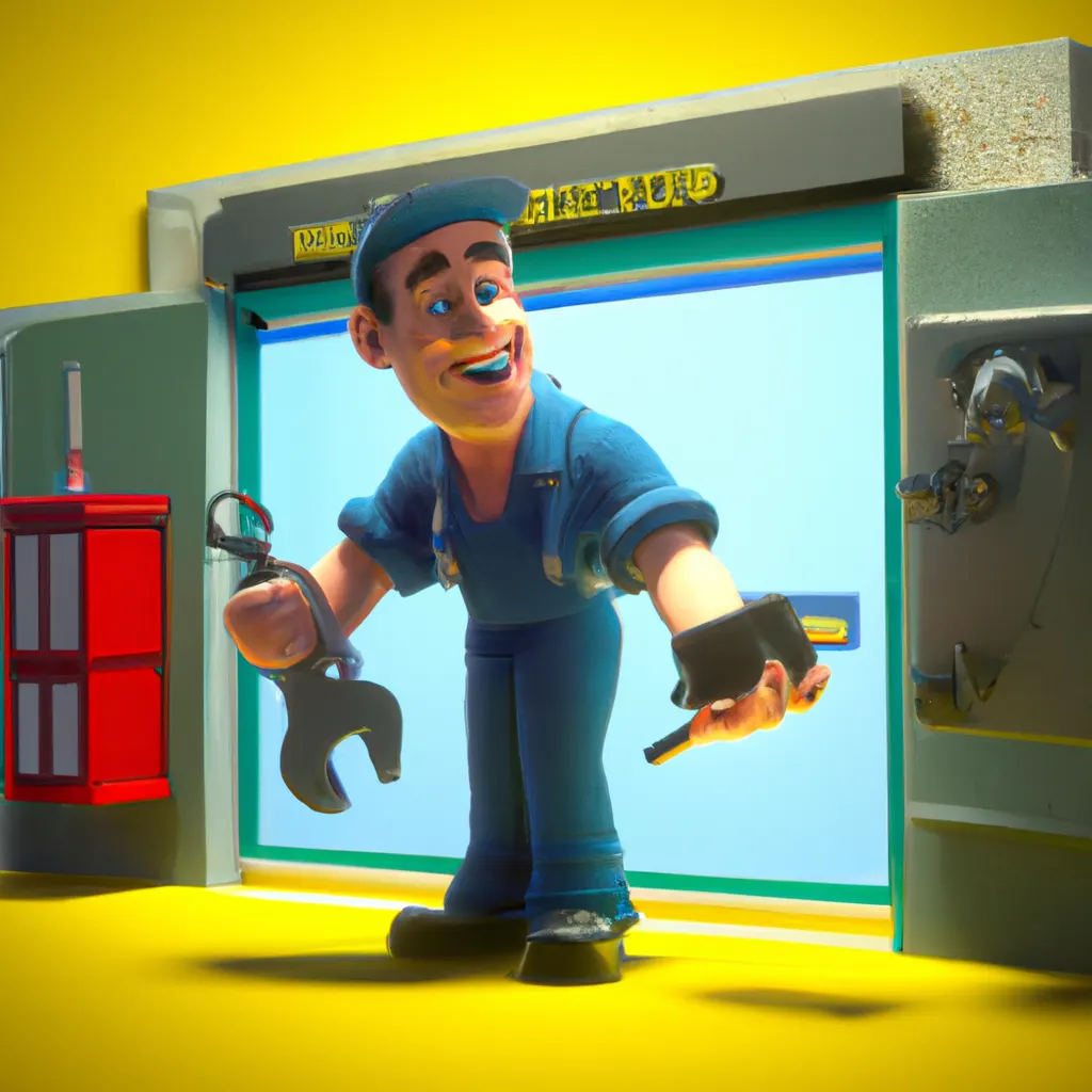 2023 AI-generated concept artwork for Mechanical Door Repairer