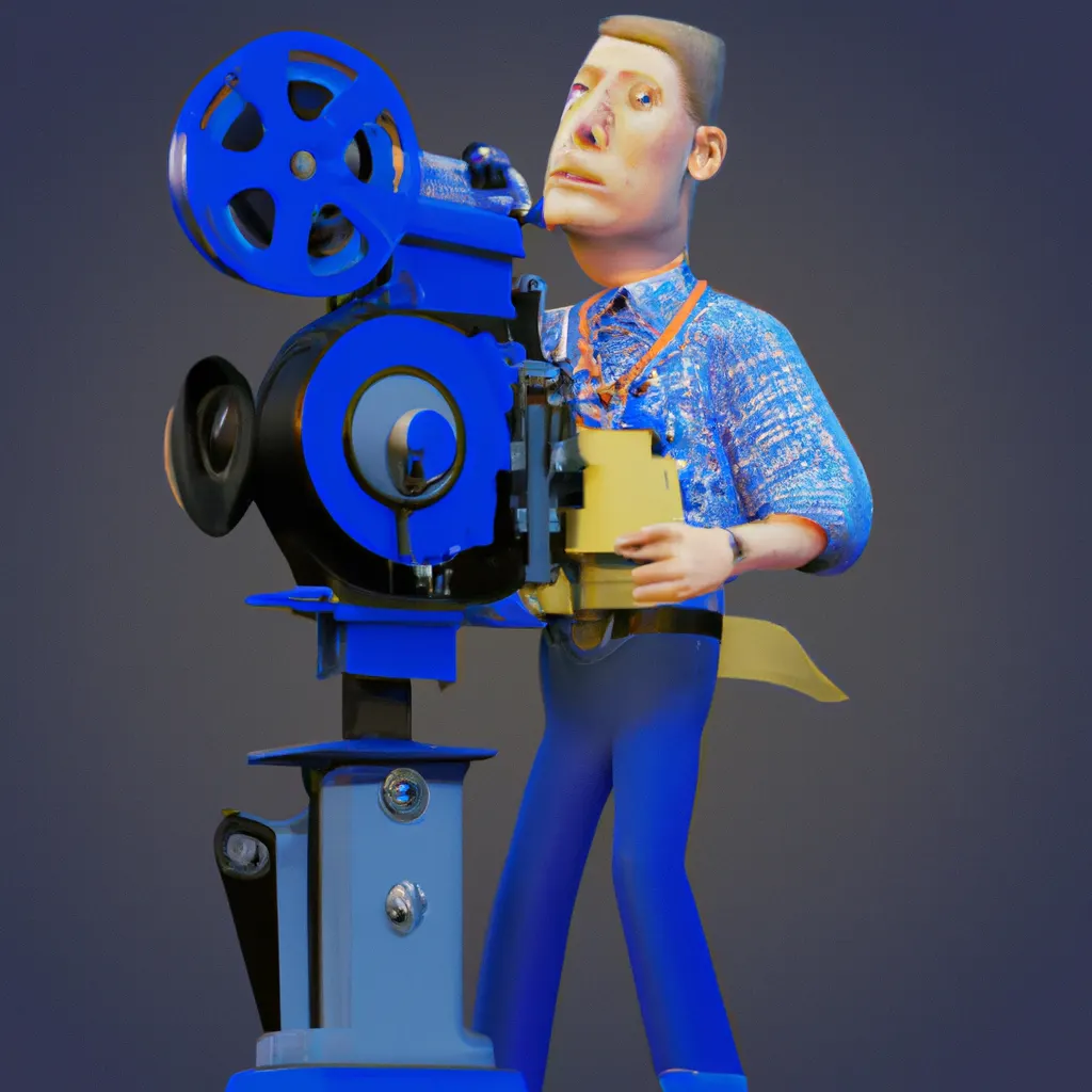 2023 AI-generated concept artwork for Motion Picture Projectionist