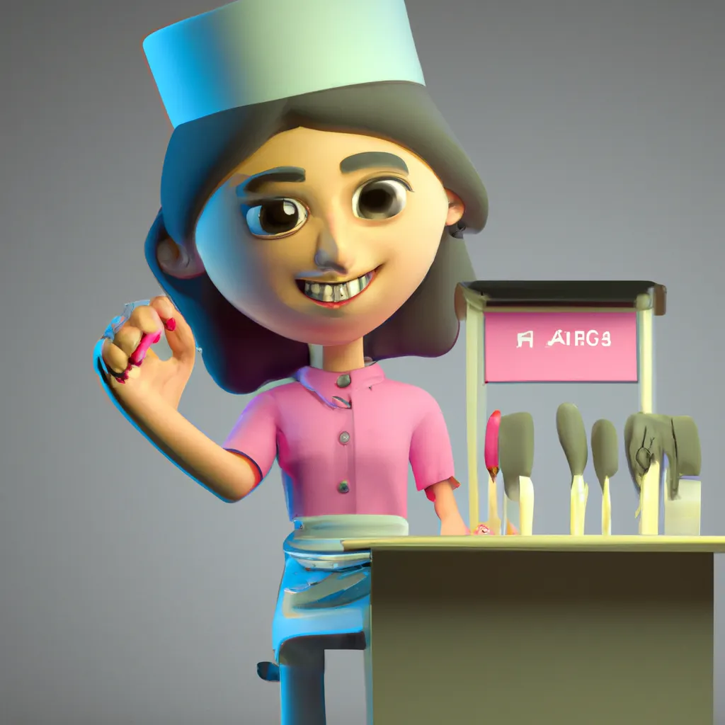 2023 AI-generated concept artwork for Nail Technician
