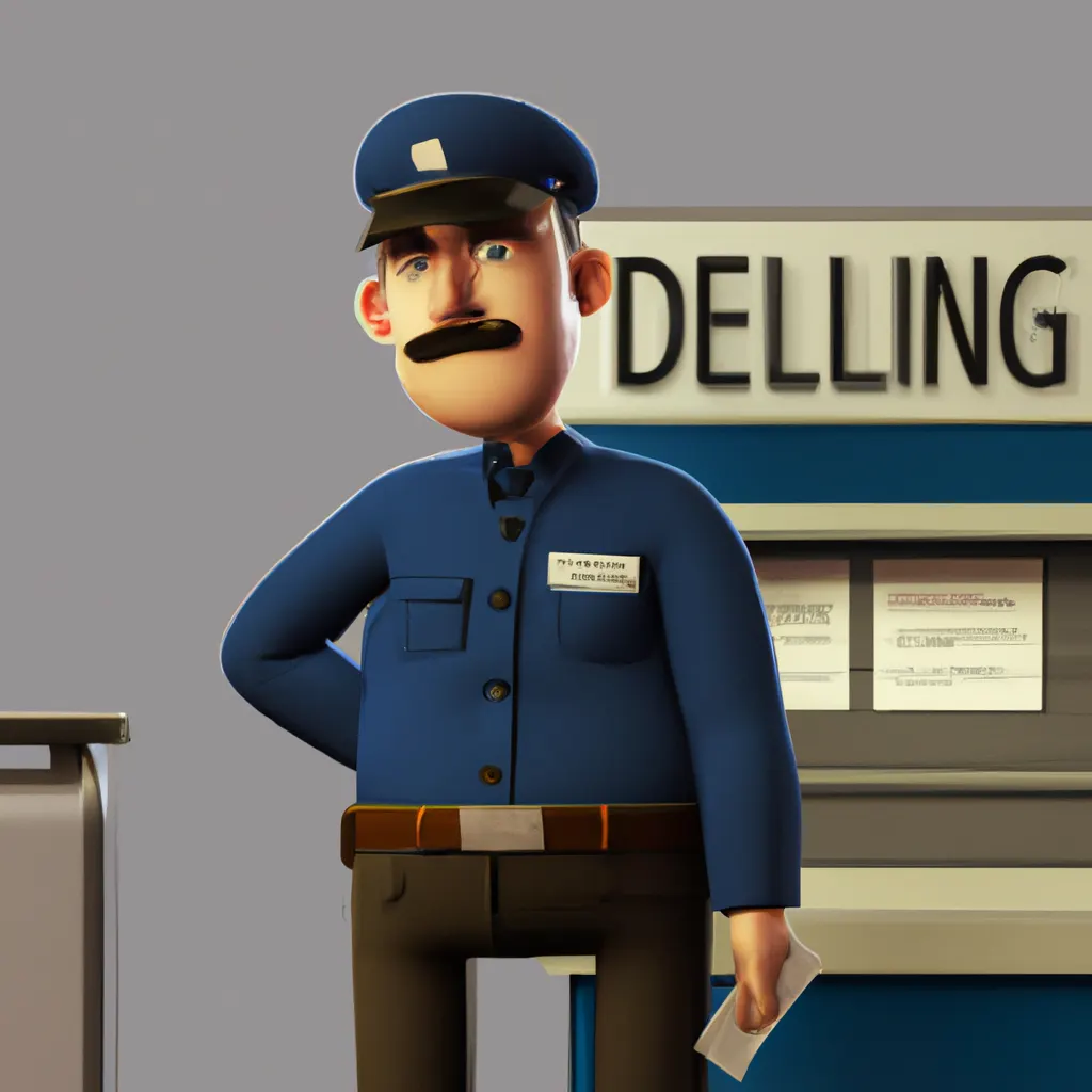 2023 AI-generated concept artwork for Postal Service Clerk