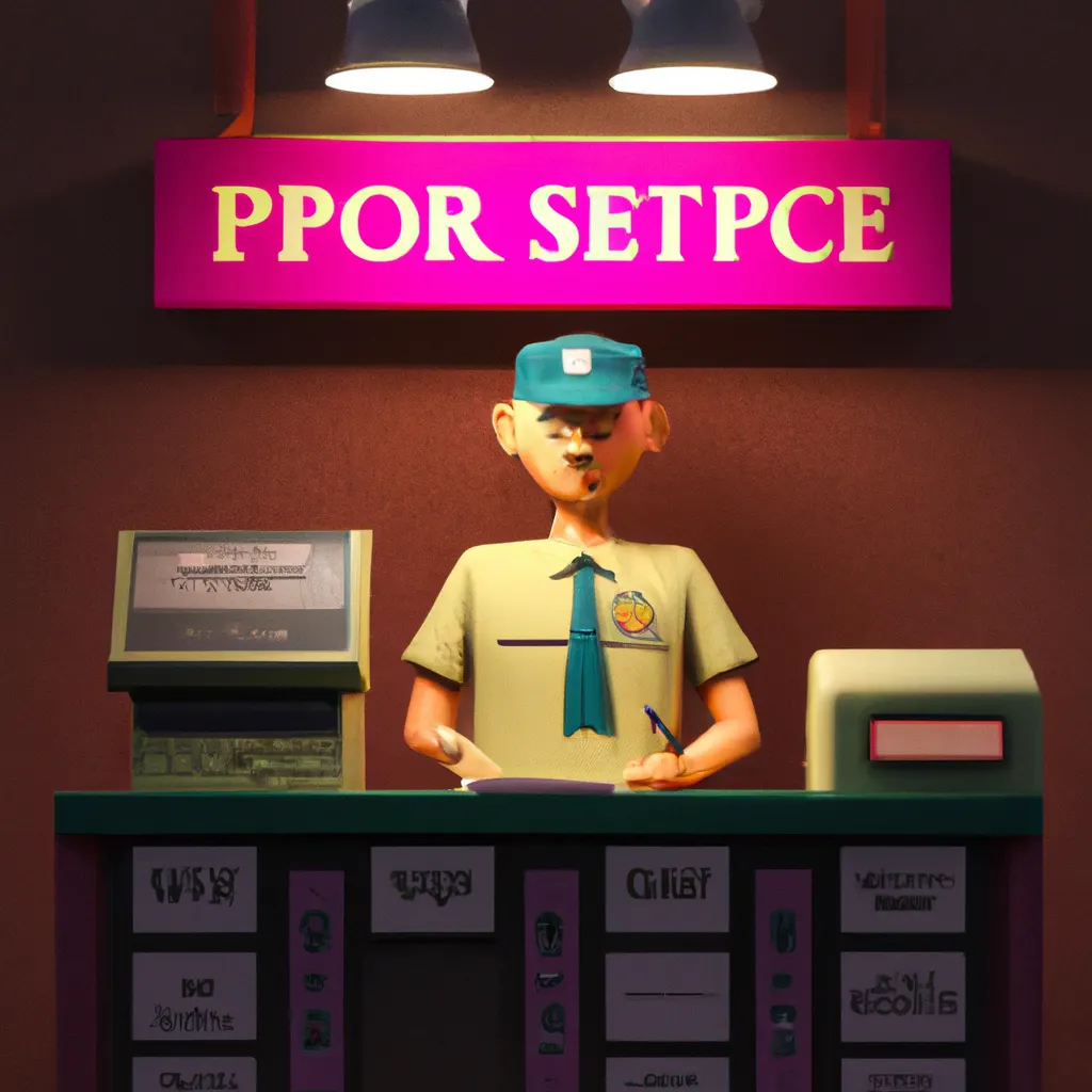 2023 AI-generated concept artwork for Postal Service Mail Sorter, Processor, and Processing Machine Operator