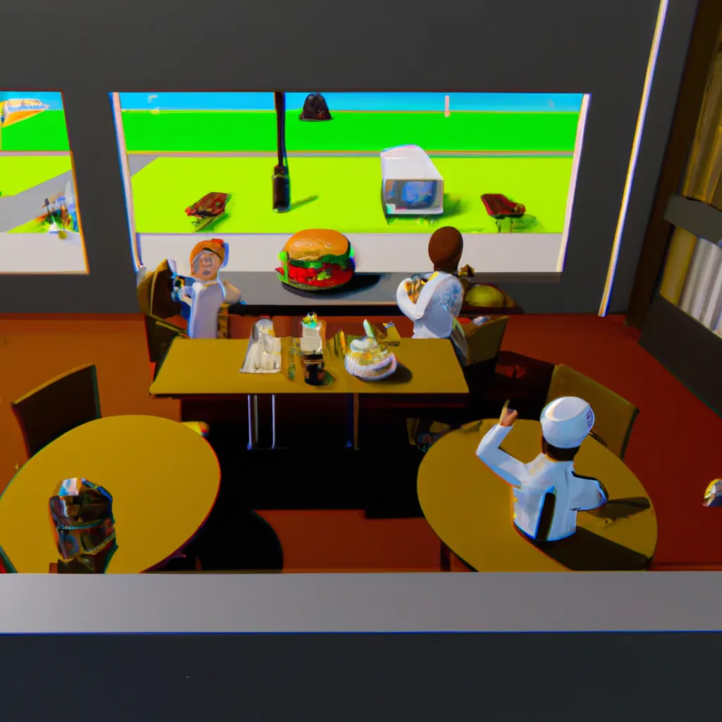 2023 AI-generated concept artwork for Accommodation and food service activities