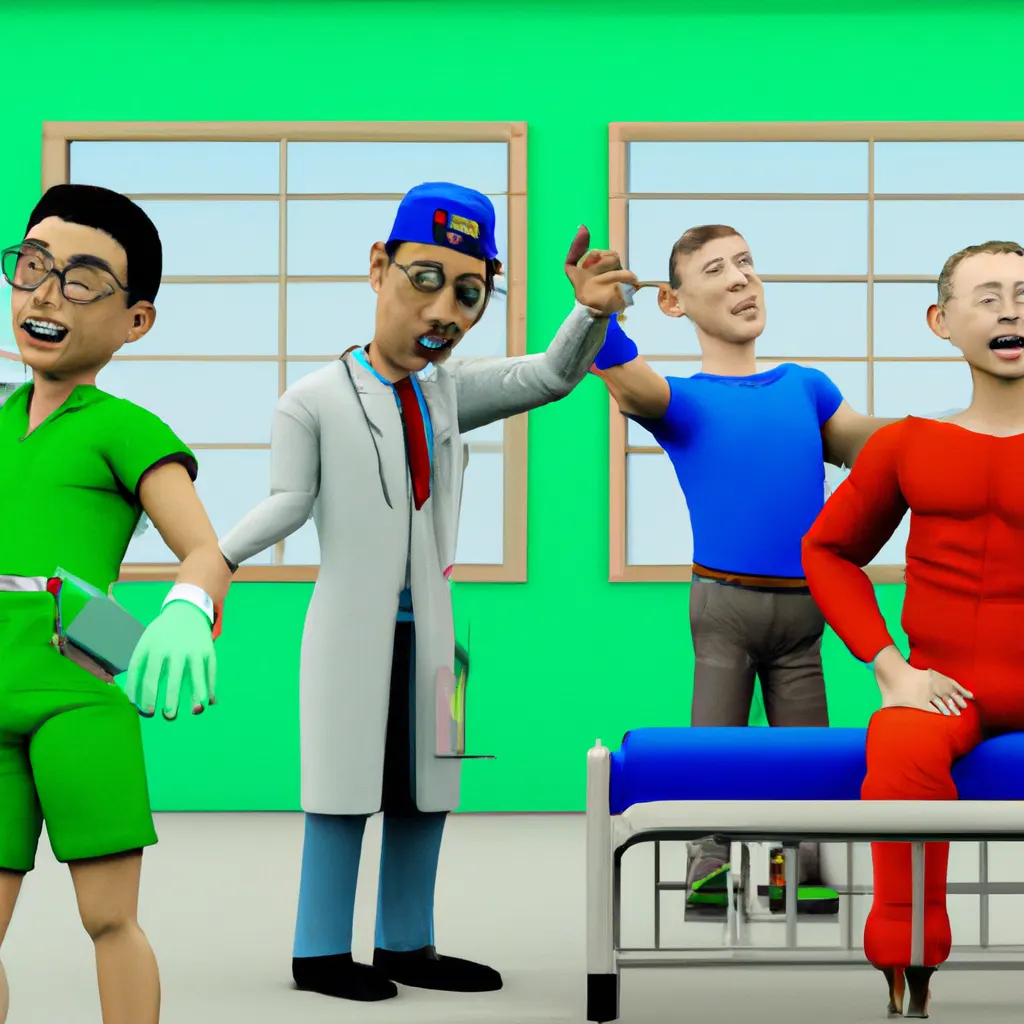 2023 AI-generated concept artwork for Human health and social work activities