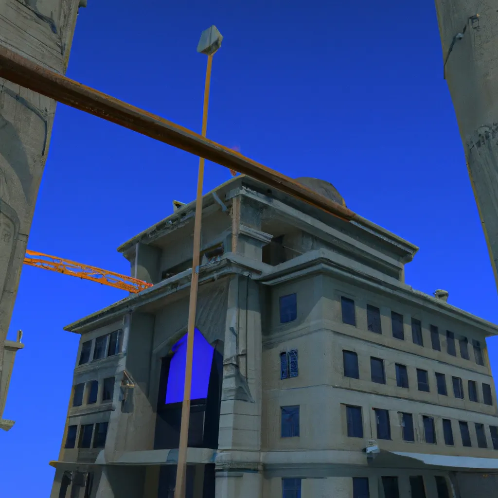2023 AI-generated concept artwork for Construction of buildings
