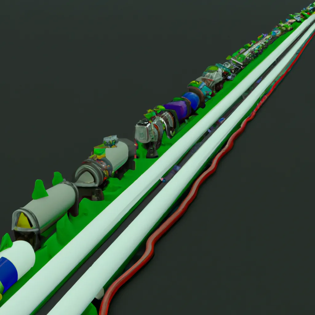 2023 AI-generated concept artwork for Land transport and transport via pipelines