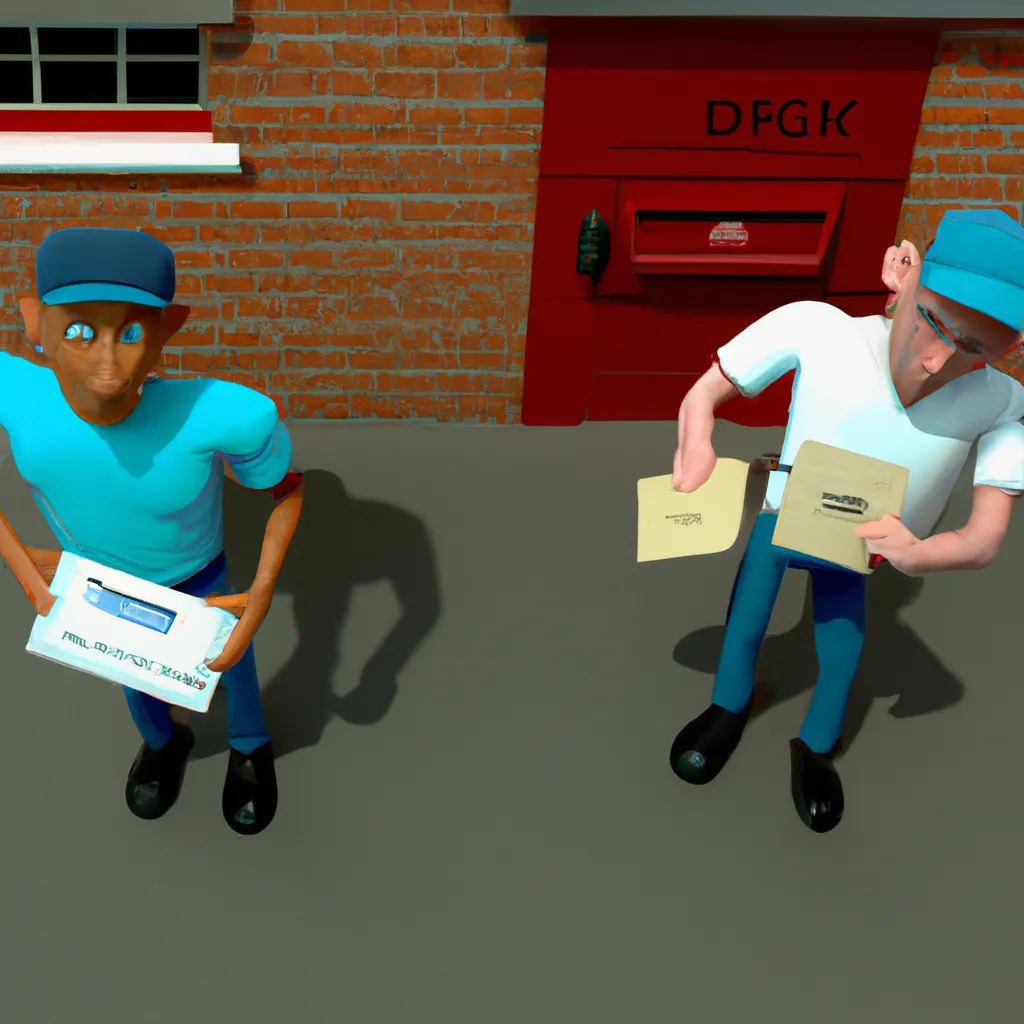 2023 AI-generated concept artwork for Postal and courier activities
