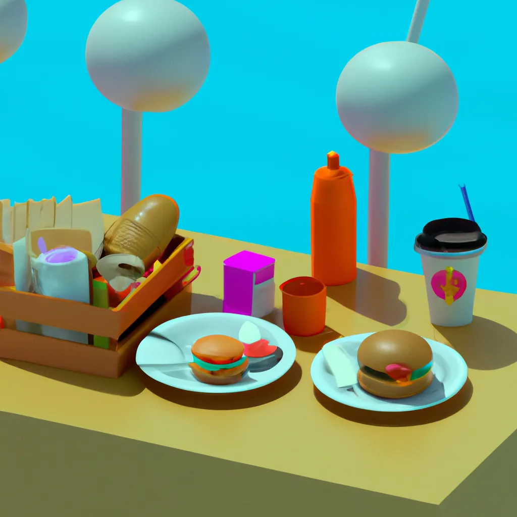 2023 AI-generated concept artwork for Food and beverage service activities
