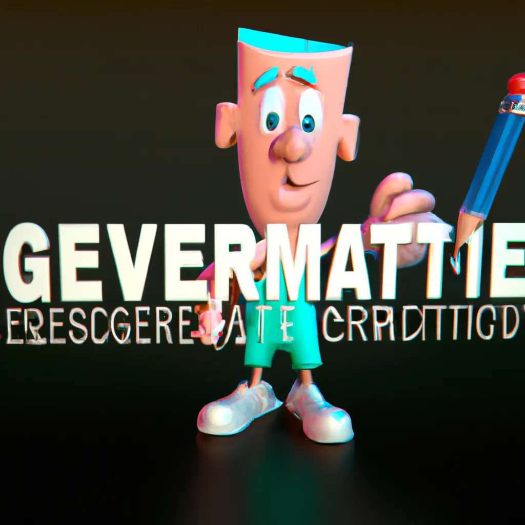 2023 AI-generated concept artwork for Grammer Correction