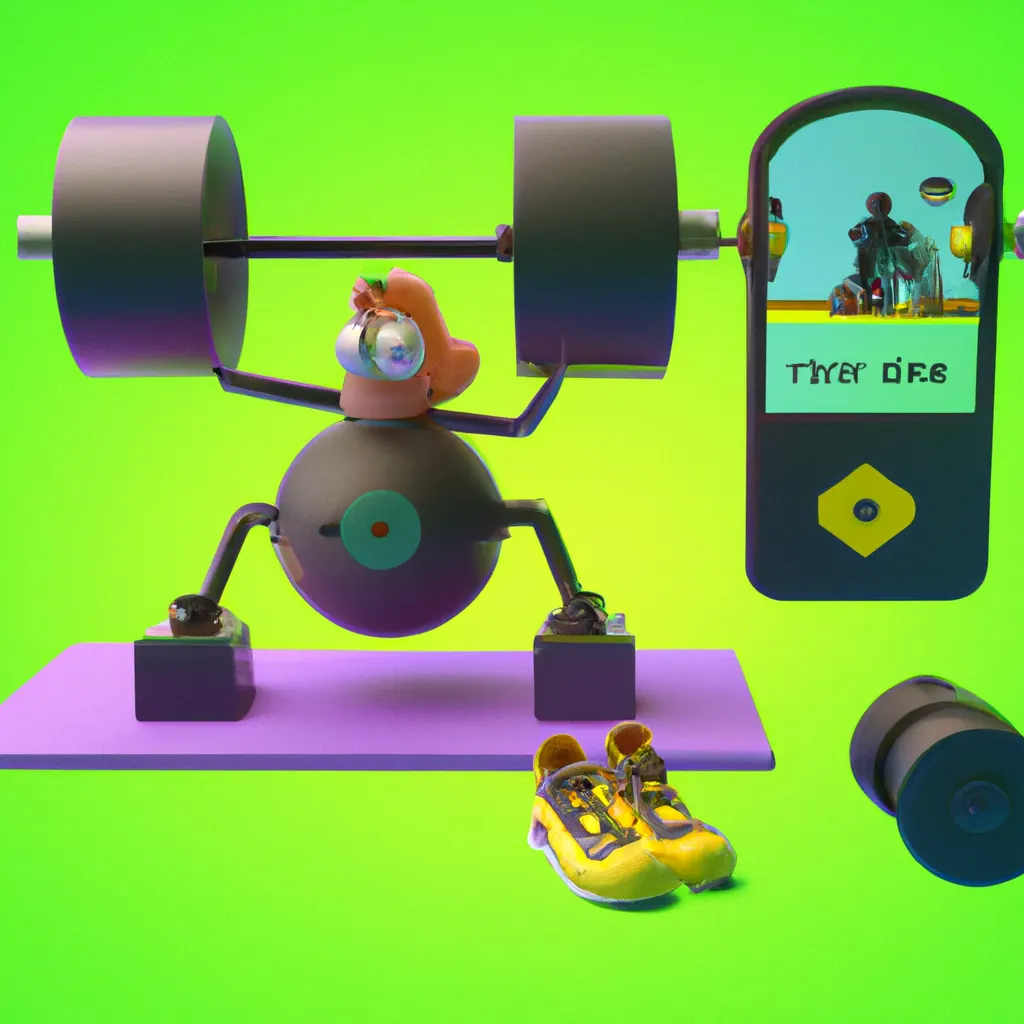 2023 AI-generated concept artwork for VR fitness idea generator