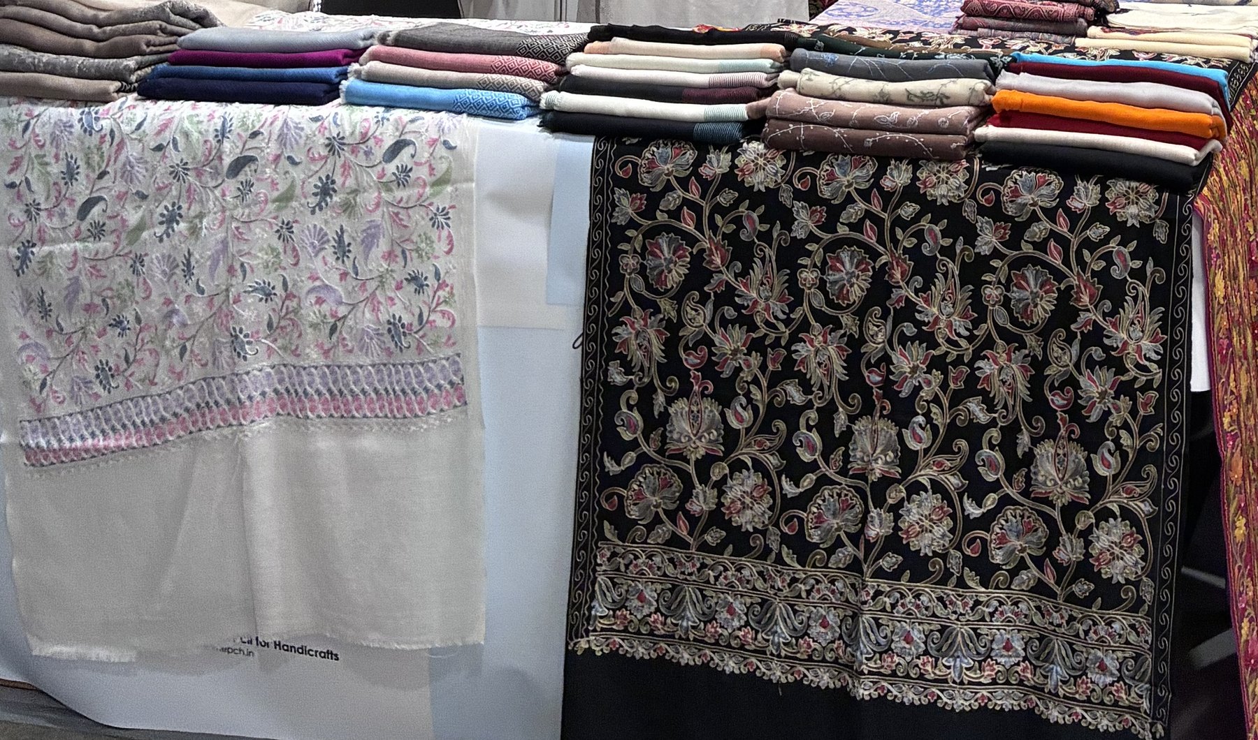 Textile details at India Handmade, booth 1B-F17